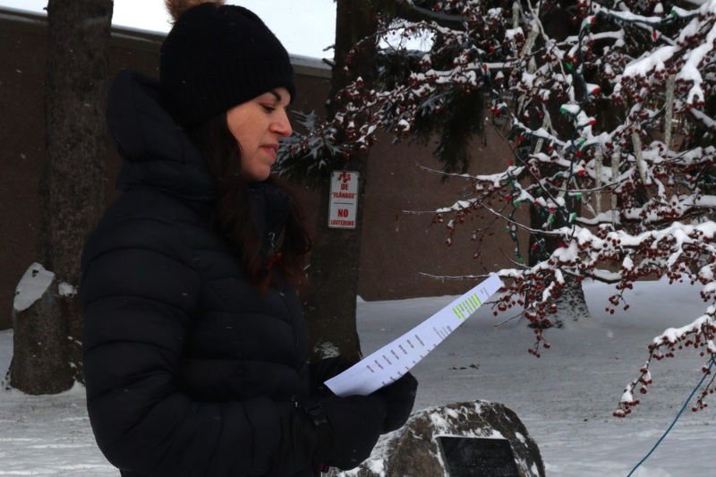 Vigile à Casselman pour les victimes de la violence faite aux femmes (in French)